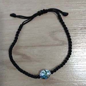 Cord bracelet Cloisonne bead Adjustable